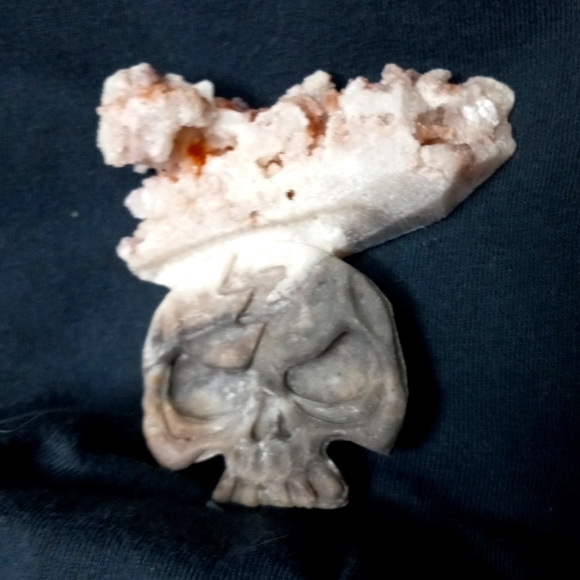 GEMSTONE HEALING STONE QUARTZ SKULL 💀 - Picture 1 of 5